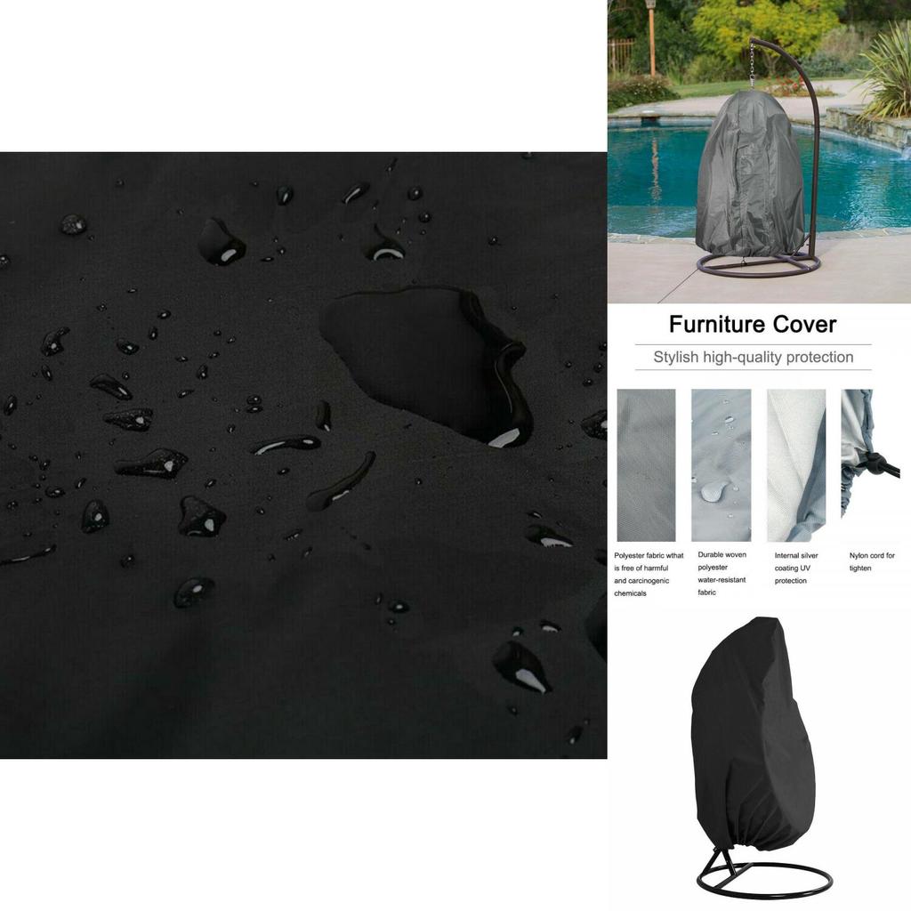 Copertura Resistente Impermeabile da Esterno per Sedia a Dondolo Sospesa Protezione per Sedia a Uovo da Giardino