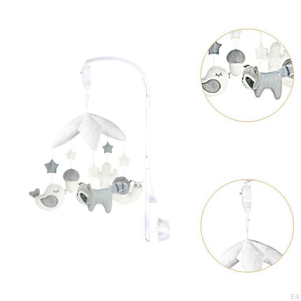 Crib Musical Mobile, Nursery Kids Room Decor, Creative Toy for Newborn Boy Girl