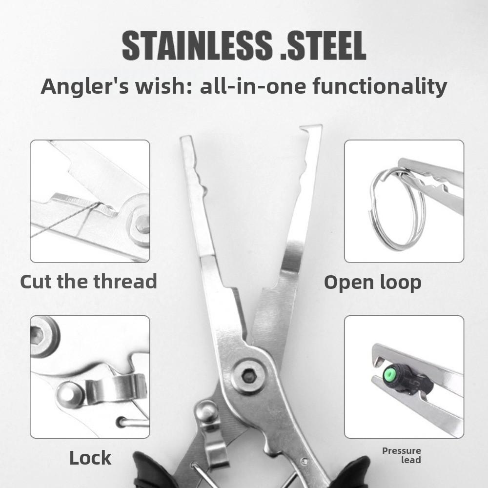 Long Nose Fishing Pliers Curved Mouth Fishing Scissors New Lure Fishing Tong  Fishing Accessories