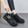 34-42 Winter Women's Large Fashion Thick Bottom High Top with Velvet Warmth High Top Cotton Shoes Snow Boots