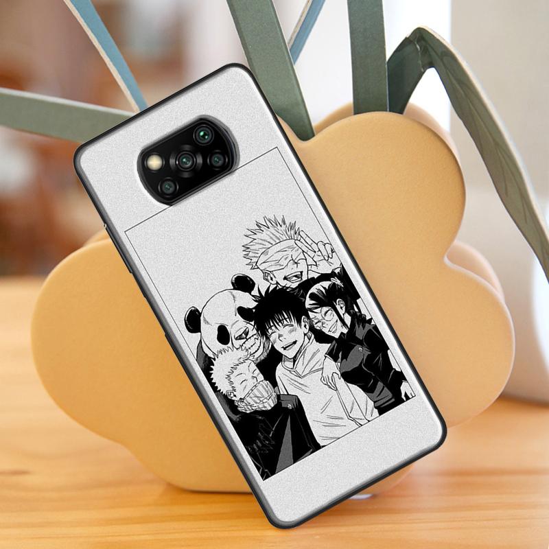 Anime Jujutsu Kaisen Case For Xiaomi Mi 11 Lite 9T 10T 11T Pro POCO X3 Pro X3 GT F1 F2 F3 M4 M3 Pro Case Cover