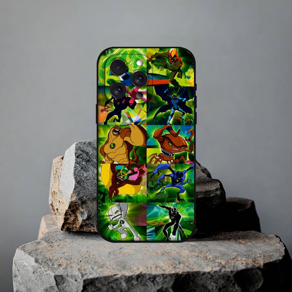 Cartoon B-Ben 10 Phone Case For IPhone 17 15 Pro Max 14 Pro 12 11 13 Mini X XR XS 16 Plus SE Back Cover