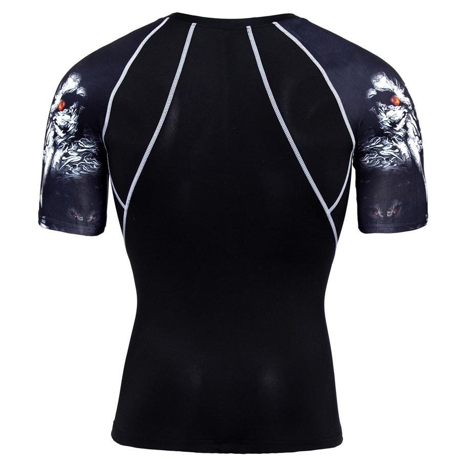 CANGHPGIN 2ks Fitness oblečení Pánské termoprádlo Set Legíny Base Kompresní sportovní oblek