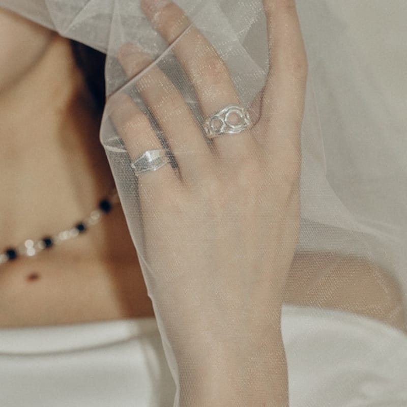 

FADEMINE flat coat of arms Ring Silver