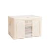 Large Capacity Oxford Cloth Storage Box: Foldable, Washable, Dustproof Clothes Organizer with Steel Frame for Bedroom & Duvet Storage.