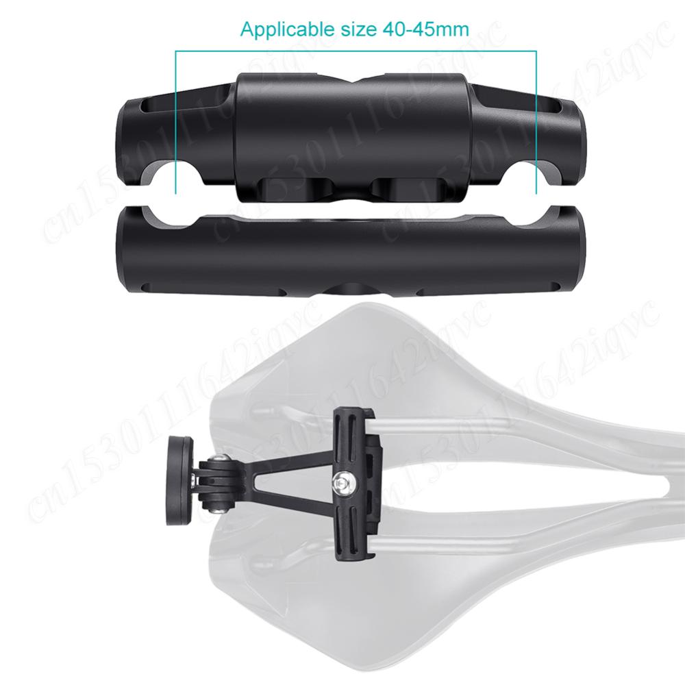 Bicycle Tail Light Saddle Support Anti-Slip Bicycle Taillight Saddle Rail Mount Shockproof for Garmin Varia Radar/Action Camera