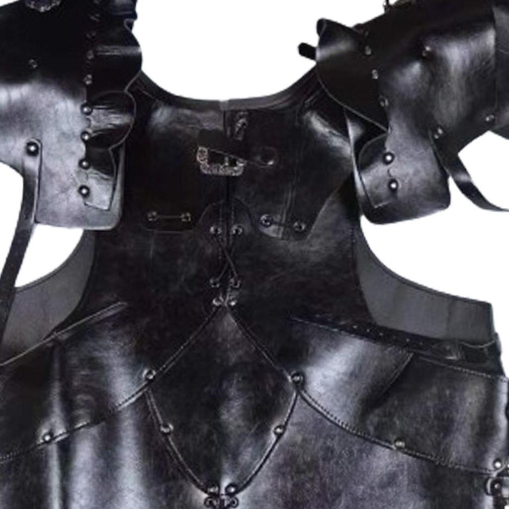 Medieval Shoulder Armor PU Cosplay Adjustable Knight Halloween Ancient Greek Vintage Vest
