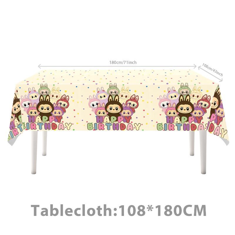 2 Cartoon-themed party paper plates, party supplies, tableware sets, children's birthday decorations