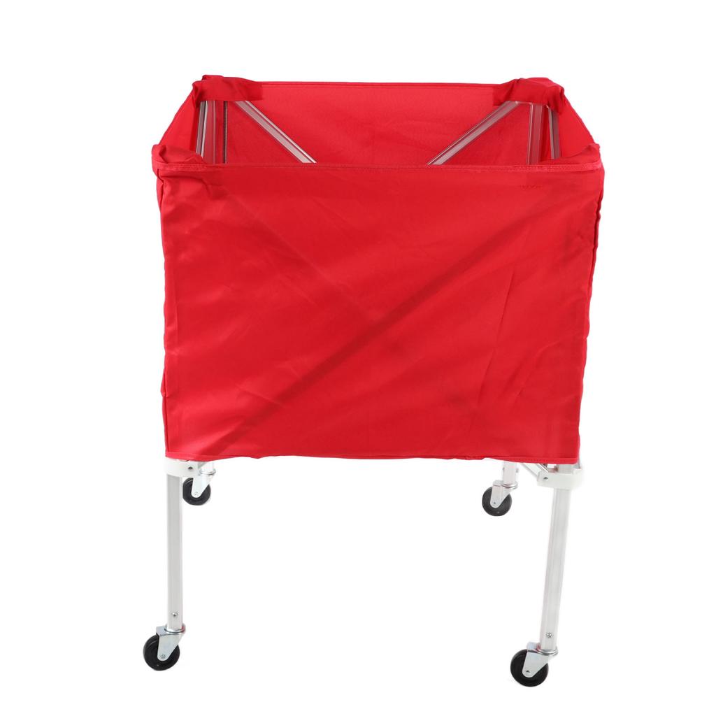 Ball Cart Foldable Ball Equipment Cart Large Capacity with 4 Wheel for Football Volleyball