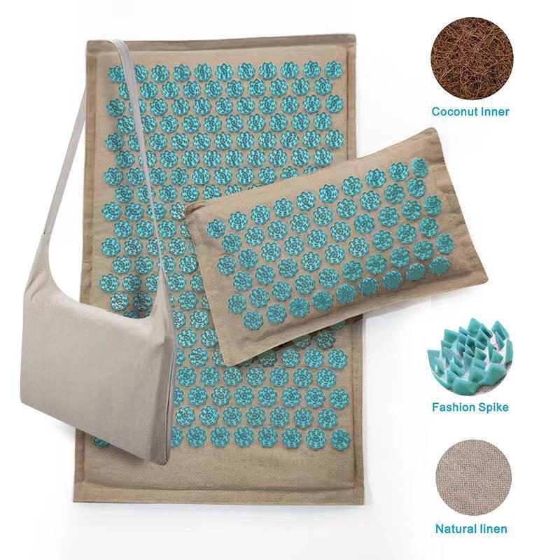 2020 Model Coconut Palm Linen Needle Punch Triangle Lotus