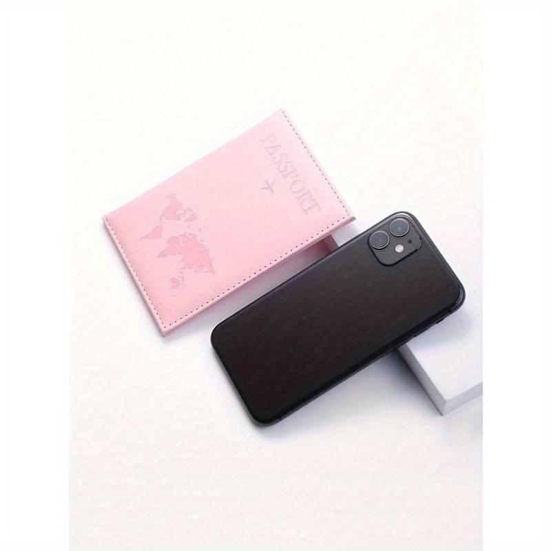 1 Stück Einfache Passhülle Reise Dokumentenhalter PU Leder Passetui Paar Passhülle Modische Reiseaufbewahrung Make-up Kosmetik Organizer