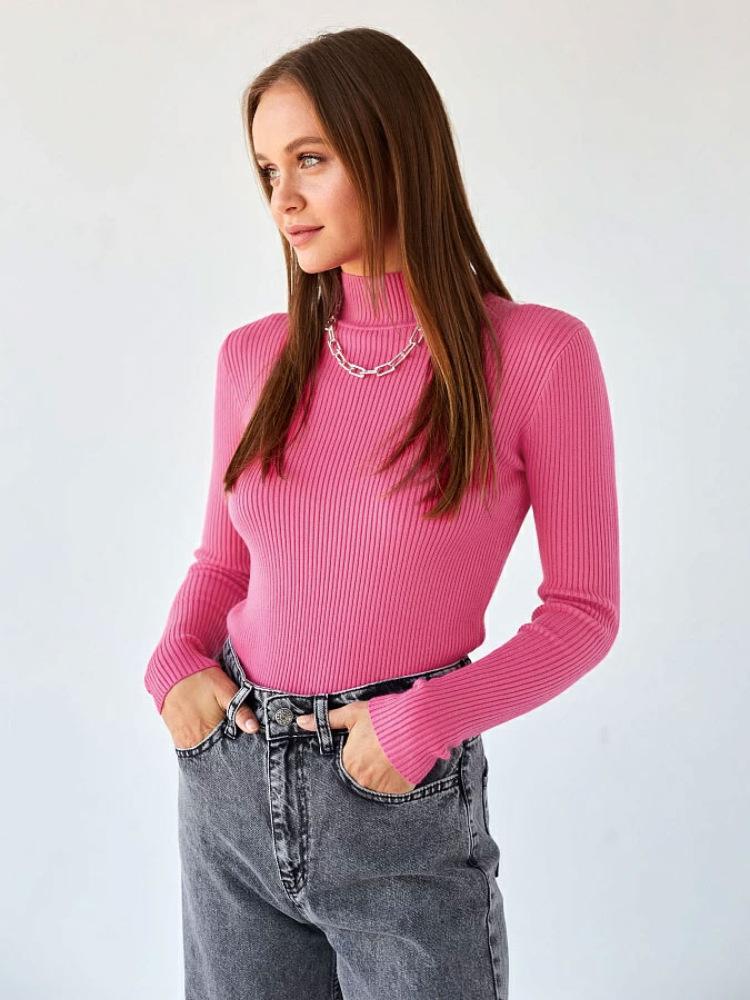 Womens  Casual Long Sleeve V Neck Chambray Blouse Top