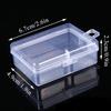New Stationery Stickers Plastic Storage Box Organizer Transparent Desktop Storage Container Plastic Art Tool Case for Craft