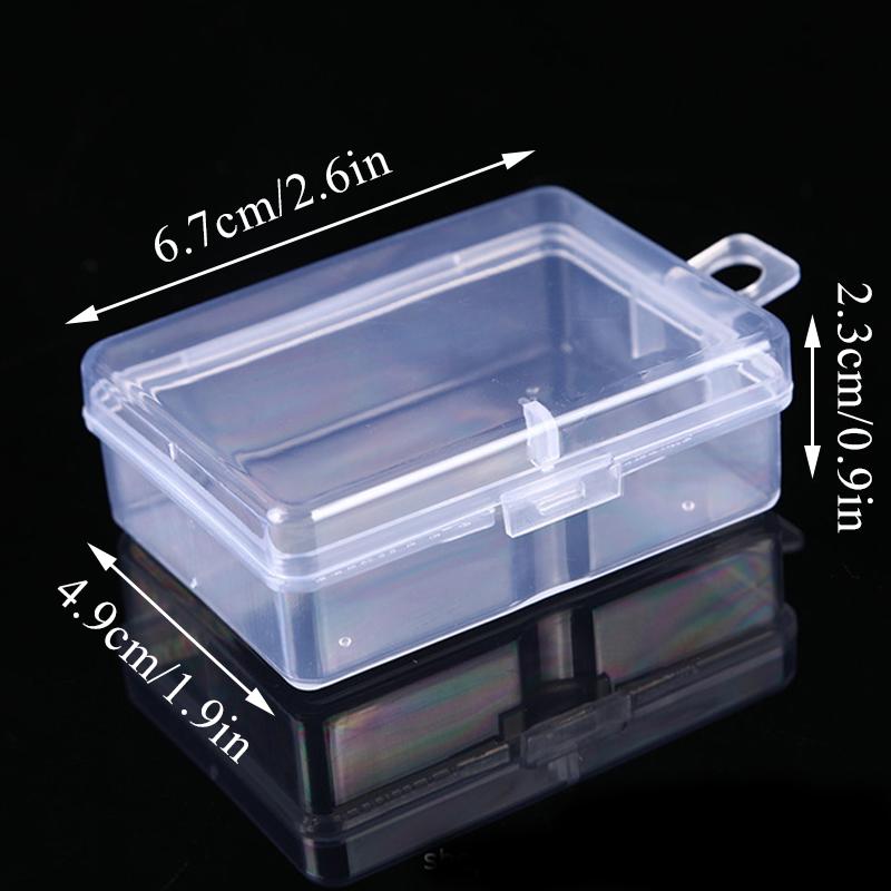New Stationery Stickers Plastic Storage Box Organizer Transparent Desktop Storage Container Plastic Art Tool Case for Craft