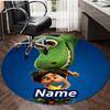 Personalized Good Dinosaur Round Chair Office Rug - Perfect for Mat, Office Chair & More - Ideal Gift for Birthdays and Holidays