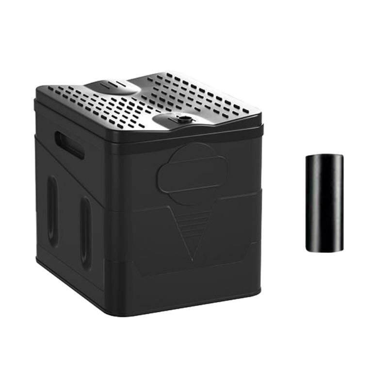 Toilette Pliante avec Couvercle Voiture Bateau Potty Portable pour Camping Randonnée Plage Embouteillage Voyage d'Urgence Voyage en Autonomie