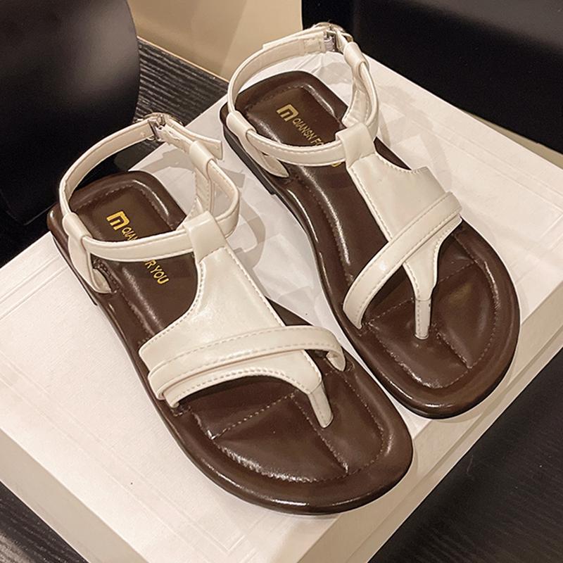 Fashion Flats Women Sandals Summer Fashion Clip Toe Shoes Walking Cozy Casual Woman Slippers 2025 Trend Brand Designer Zapatos De Mujer