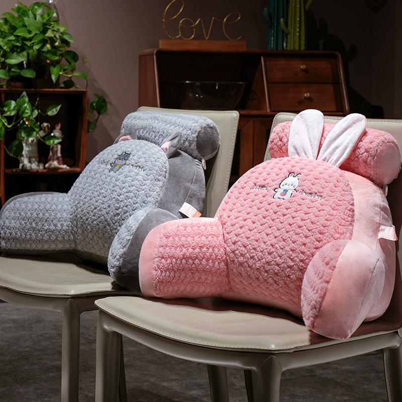 Bedside Waist Cushion Dinosaur Tafu Velvet Soft Bag Backrest Bedroom Bed Sofa Reading Pillow Pillow