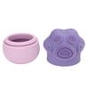 Ice Face Roller Cold Ice Mold Holder Silicone Reusable for Face Beauty DIY Facial Care Purple Cat Claw with Comb