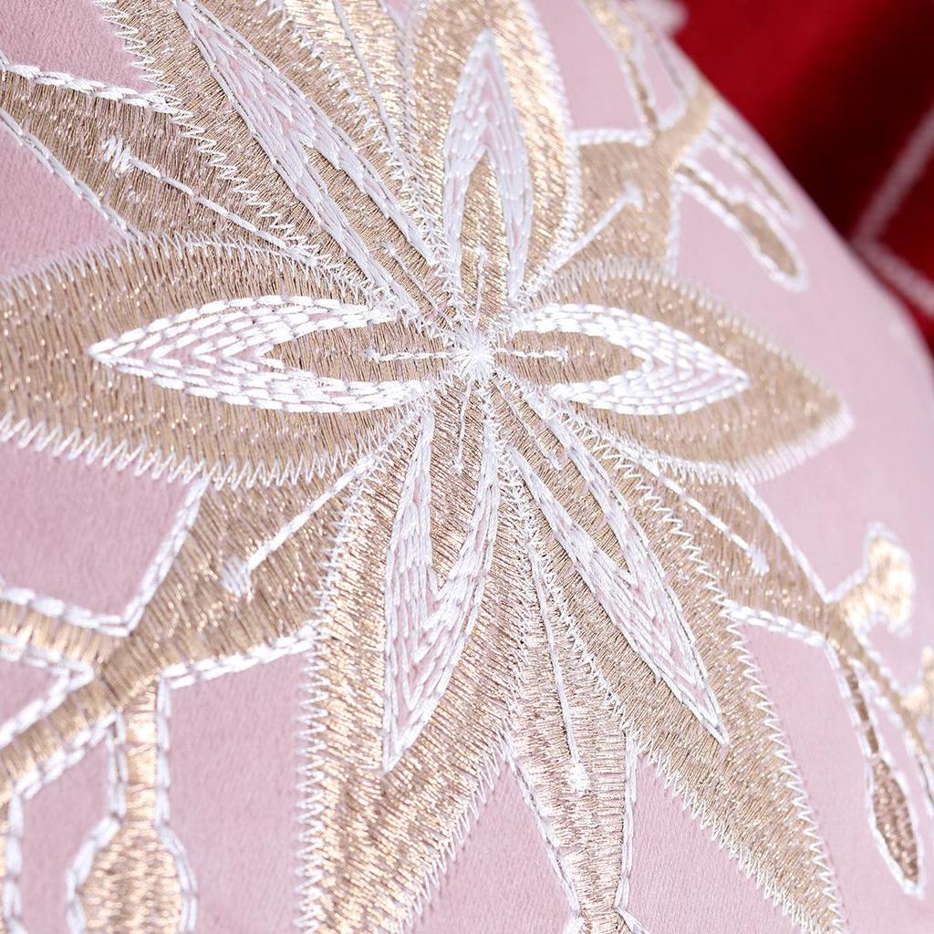 Rensdyr Juleputetrekk, Vinter Snøkrystall Broderi Putetrekk 45x45cm, Grenseoverskridende Bestselger