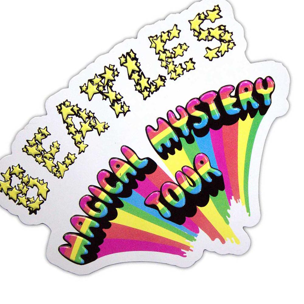 The Beatles Magical Mystery Tour Embossed Logo Fridge Magnet
