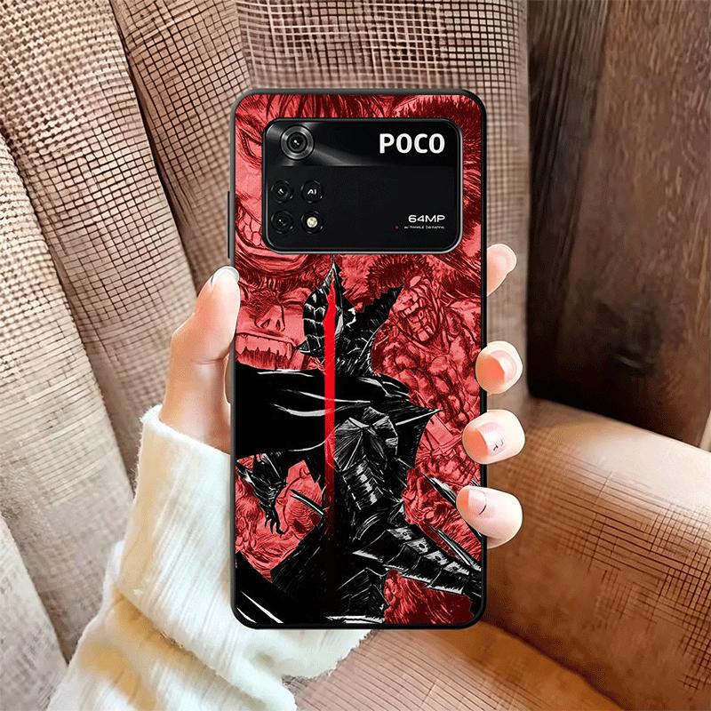 G-Guts B-Berserks Anime Soft Phone Case for Xiaomi Poco X5 X6 X7 X8 Pro Max X3 F7 F8 Ultra M8 M7 M6 M5 Redmi 15 15C 14C 13C 12C