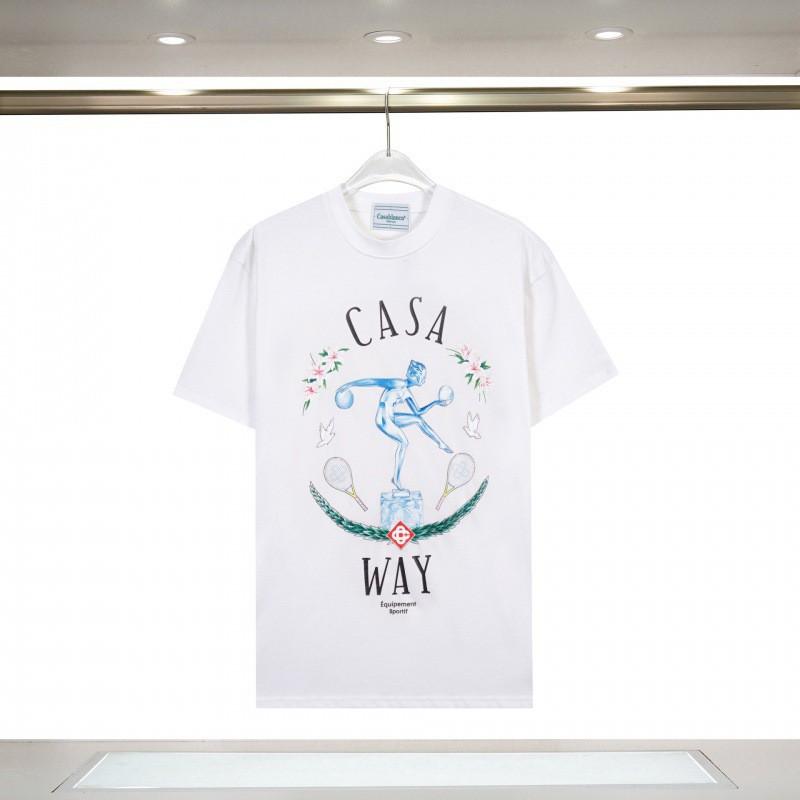 Unisex Cotton T-Shirt With Digital Print Letter Loose Fit Casual Wear