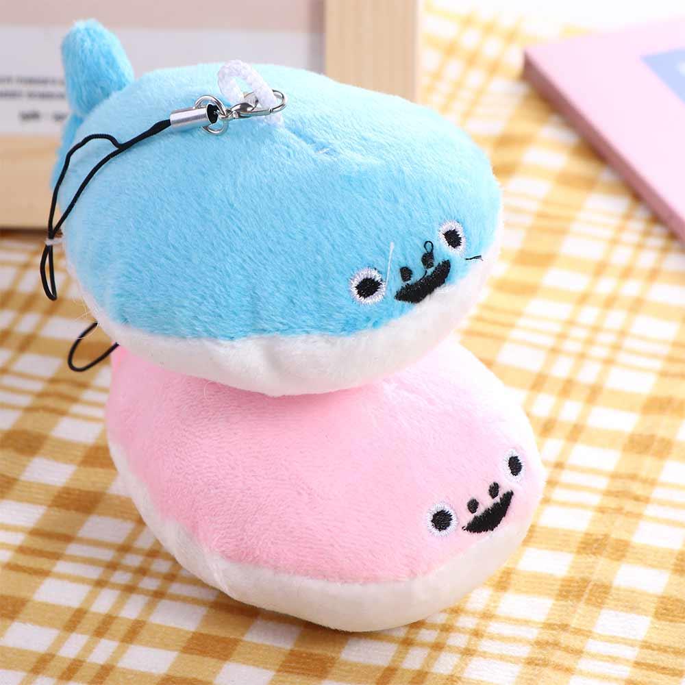 

Мягкая плюшевая рыбка-подвеска с мультяшным щебетанием, подарочный брелок розовый