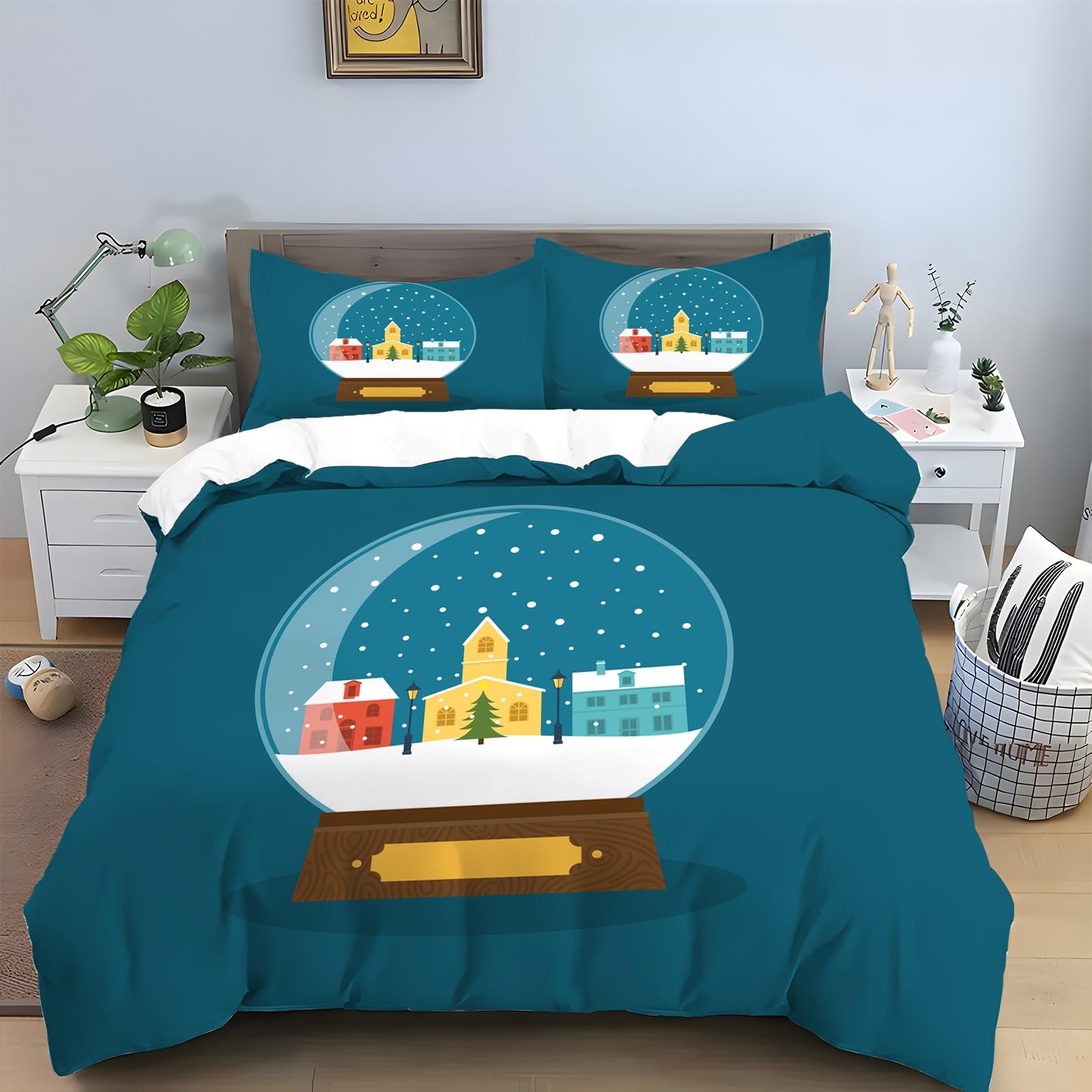 

Crystal Ball Duvet Cover For Girls Queen Twin Size Lightweight Down Quilt Covers Room Decor 2 Pillowcases 1 Duvet Cover No Quilt EU Single(135x200cm)