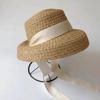 Rounded Toddler Beach Hat Large Brim Sunshade Straw Cap Sunscreen Hat Children Straw Hat  Outdoor