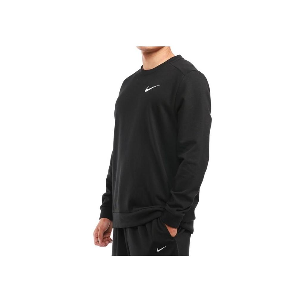 Nike Knitted Warm Sports Casual Pullover Round Neck Long Sleeve T-Shirt Women Tops Black AQ9813-010