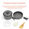 Camping Kochgeschirr Set Outdoor Tragbar Aluminiumlegierung Ds200 Wasserkocher Pfanne Topf Kochset Geschirr Ausrüstung