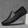 Fashion Lightweight Men Genuine Lleather Casual Shoes Lazy Shoes Male Breathable Slip-on Mens Driving Shoes Loafers Moccasins