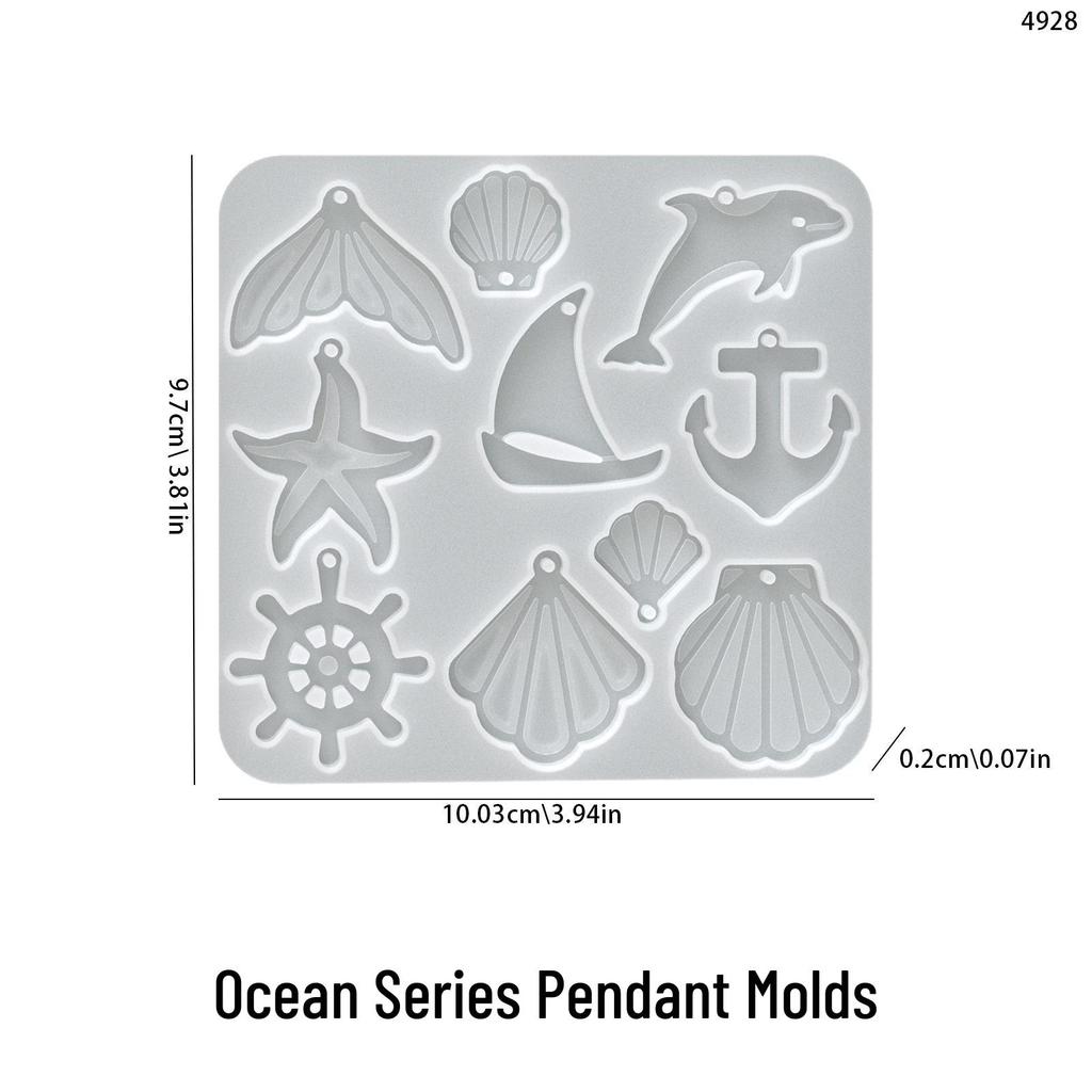 Poppy DIY Crystal Epoxy Animal Series Silicone Molds for Pendants and Earrings