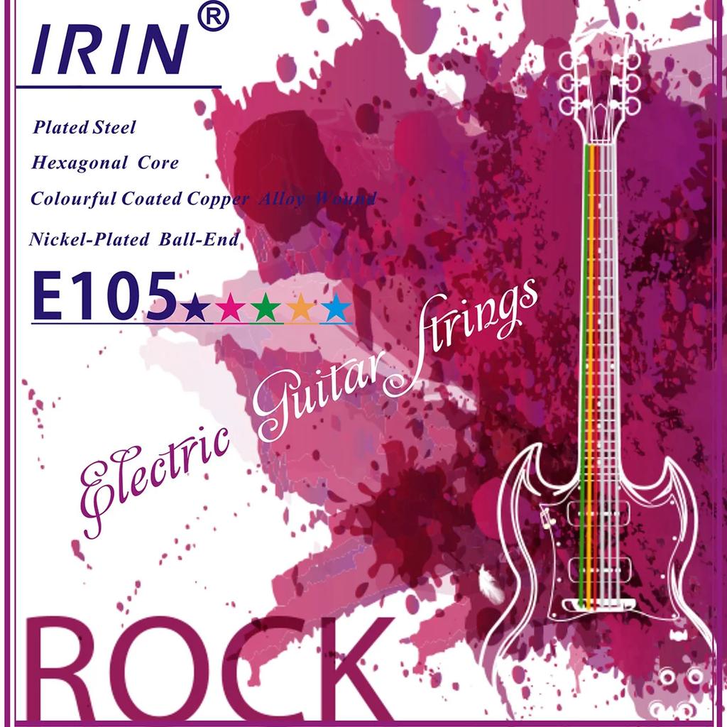 IRIN Electric Guitar Strings Stainless Steel Wire Copper Alloy Wound Nickel Plated Strings Stringsl Instrument Parts Accessories
