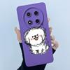 For Honor Magic 7 Lite Case Cute Cartoon Liquid Silicone Camera Lens Protector Phone Cases For Honor Magic7 Lite 5G Back Cover