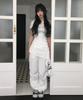 YOUHEE Parachute Layered Pants_White