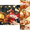 Adorable Christmas Santa Ring Plush Toy With Cute Reindeer Design For Kids Gifts