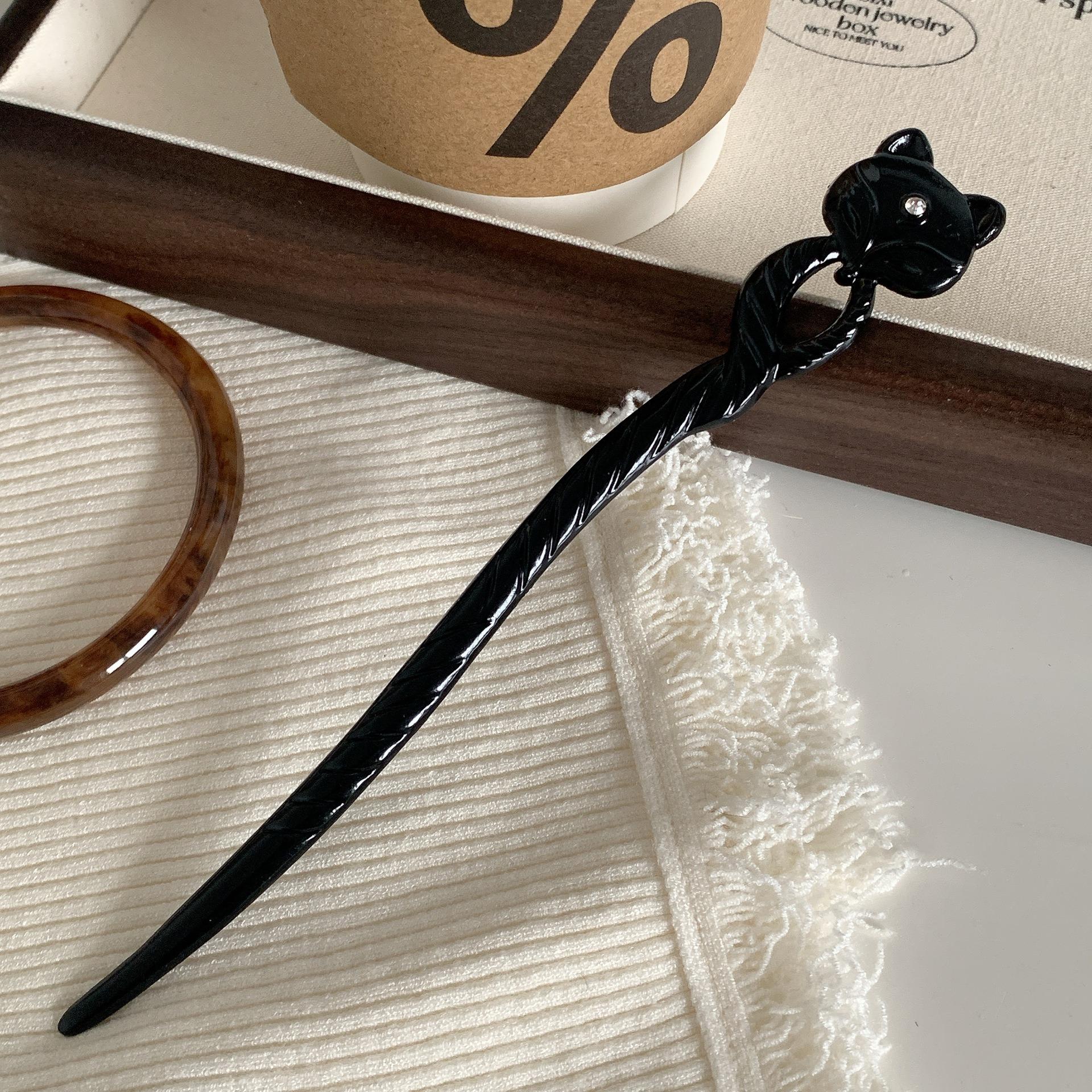 

New Chinese style elegant wooden hair stick women s hair clip simple hair fork retro girl headwear hair accessories hairpin Size fits all