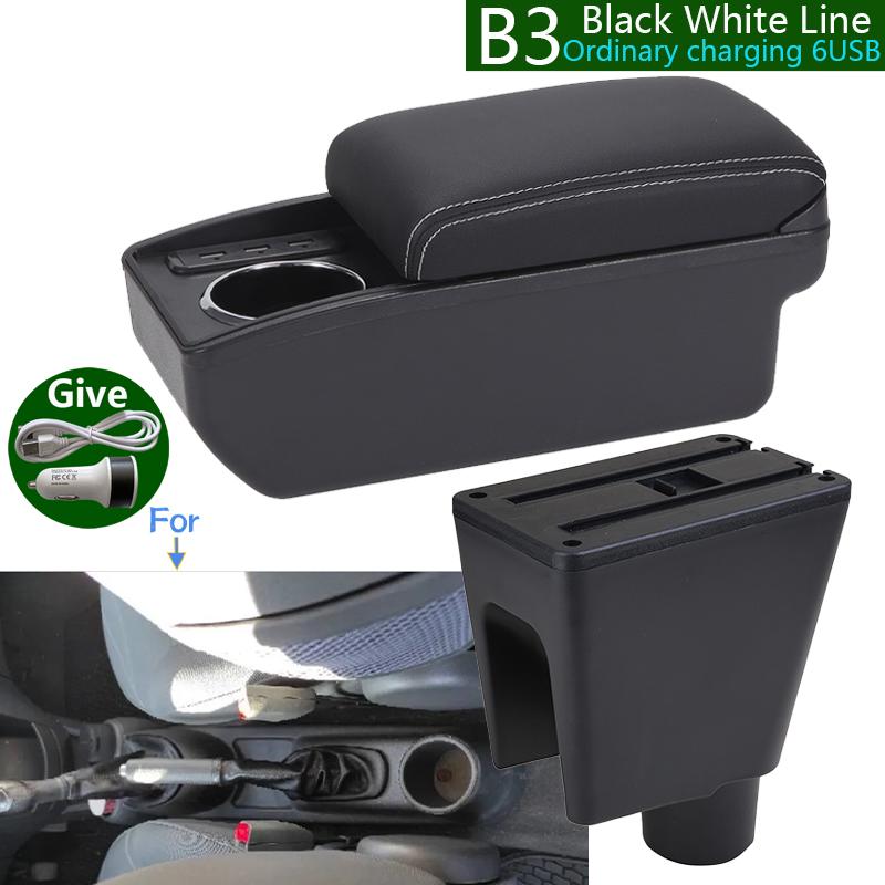 For Chevrolet Spark Armrest Box For Chevrolet Spark 3 III Aveo T200 Car Armrest Storage Box Cup Holder Retrofit Car Accessories