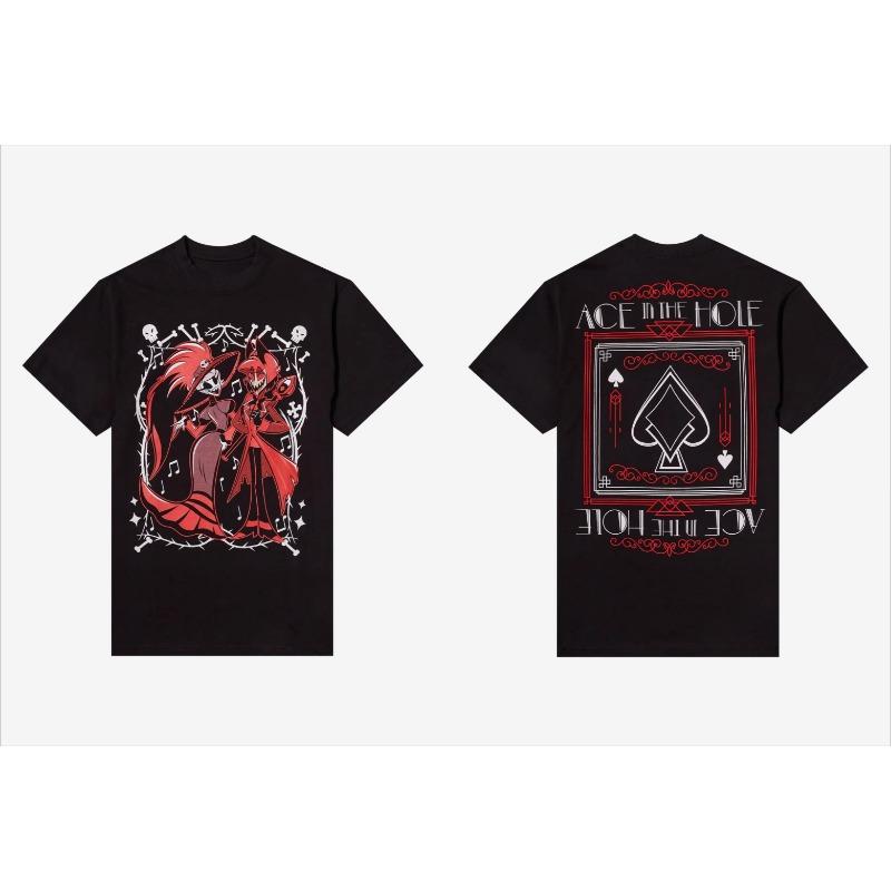 

Футболка Hazbin Hotel Rosie & Alastor Ace двусторонняя _ Hot Topic-Роскошь высокого класса для женщин Топ Y2k M