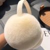 Women Winter Plush Ear Warmers, Cute Foldable Ear Muffs, Windproof Cold Resistant Ear Covers