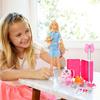 Barbie Dreamhouse Adventure Pink Travel Set, Dress-Up Doll and House, Pretend Play, Ages 3 and Up, Blue, FWV25