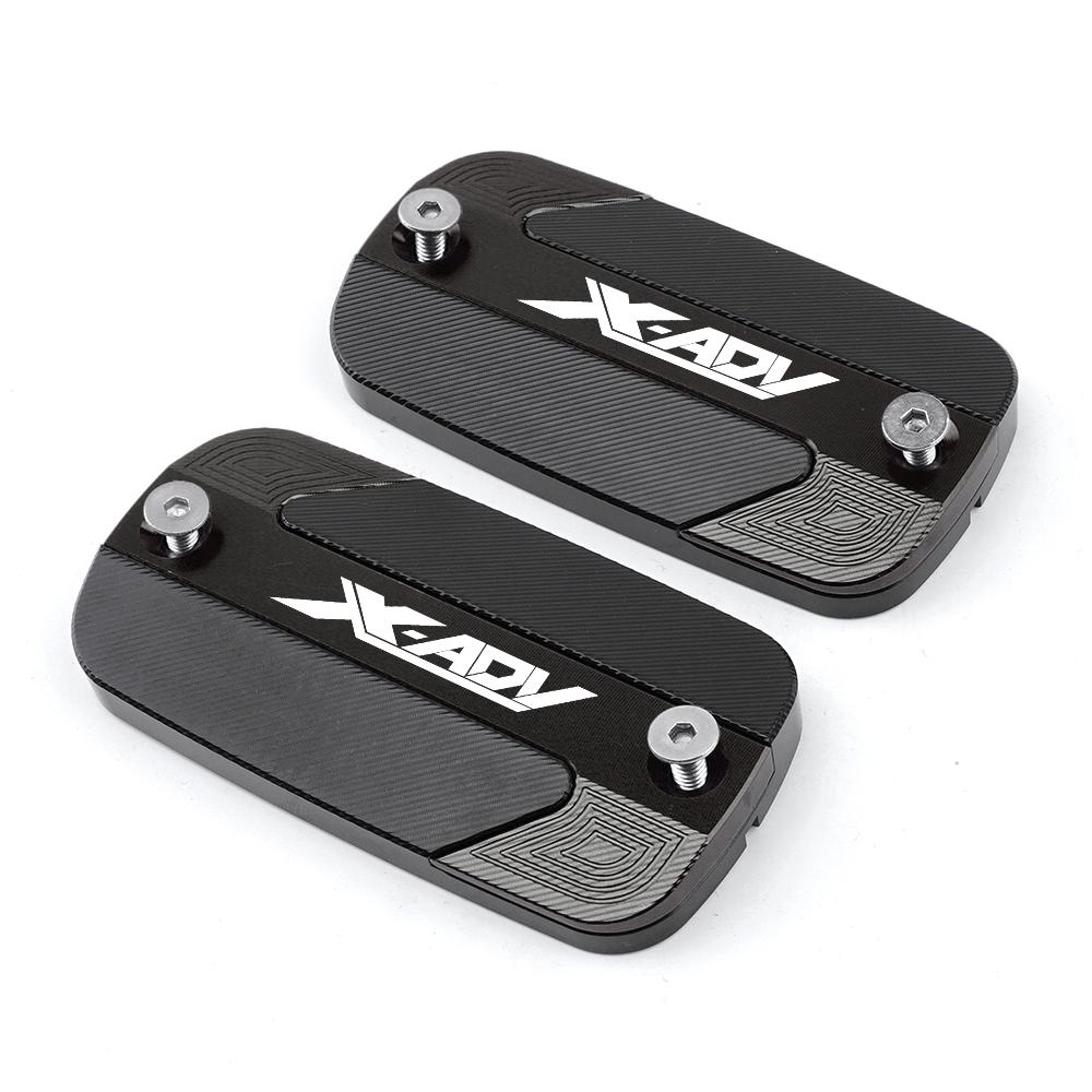 

Для HONDA X-ADV 750 XADV 300 2017 2018 алюминиевый мотоцикл с ЧПУ передняя крышка резервуара тормозной жидкости, масляный бак Black 1 pair