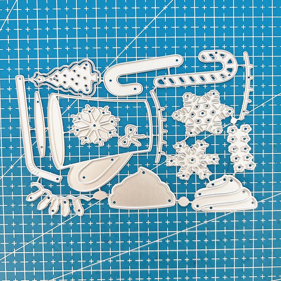 

Кружка Мороженого Металлический Режущий Штамп Трафарет Шаблон Для DIY Тиснения Бумаги Фотоальбом Открытки Изготовление Скрапбукинг Вырубка dies серебряный