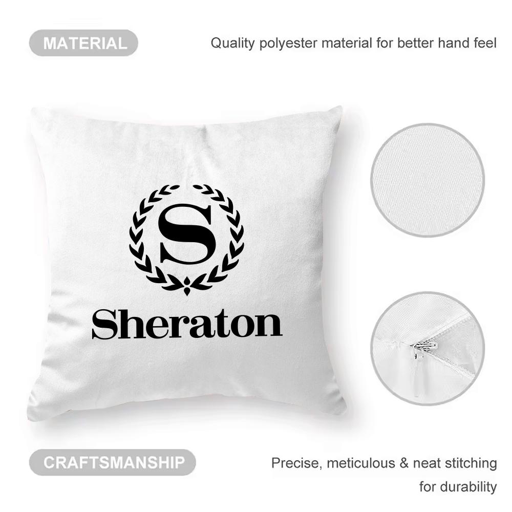 

Модная наволочка для отеля Sheraton, защита от пылевых клещей, невидимая молния, шелковистый короткий плюш, чехол для диванной подушки 12x12Inch