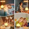 1pc Cute Eggshell Duck Silicone Night Light USB Interface Rechargeable Children's Room Night Light for Bedroom Bedside Kid Room