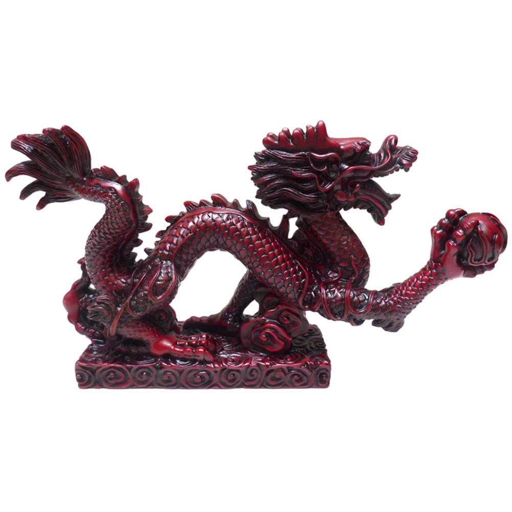 2025 Feng Shui Dragon Statue Attract Wealth New Year Dragon Sculpture Good Luck Auspicious Dragon Desktop Ornament Figurines