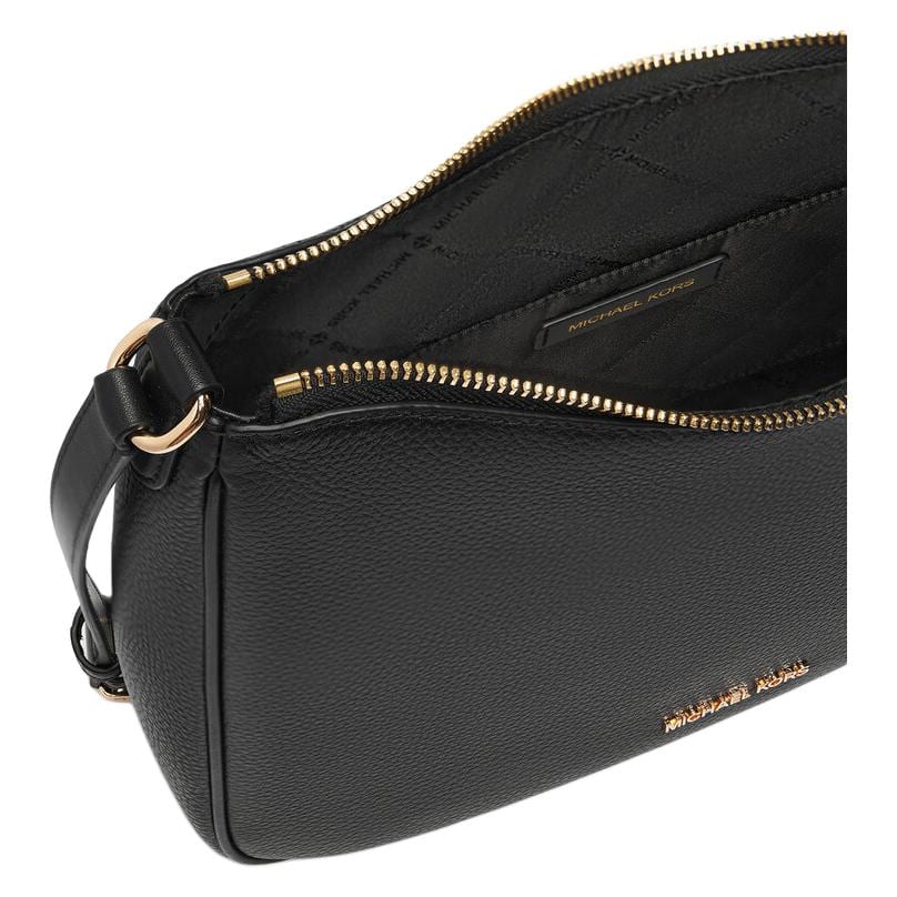 Michael Kors Nayla Cow Leather With Artificial Leather Crossbody Bags Medium Women's Black 35S6G5ZM2L-BLACK