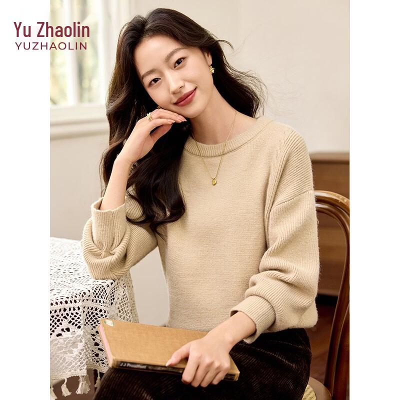 YUZHAOLIN Women s Soft Thick Jacquard Knit Sweater M